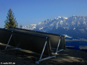 Flächenkollektor Sonnenkollektor  (click to enlarge - anklicken zum Vergröern)