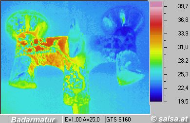 Thermography: Infrared image / thermal image