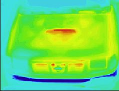 Thermographic picture - infrared photograph: off-road vehicle