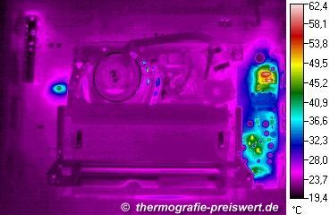 Thermographic image of a Videorecorder